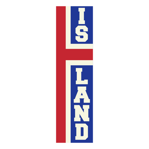 Fußballaufkleber mit Anspielung auf Island PNG-Design