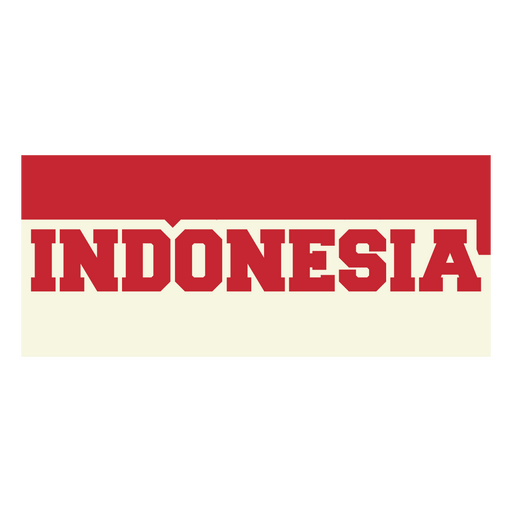 Fu?ballaufkleber mit Anspielung auf Indonesien PNG-Design