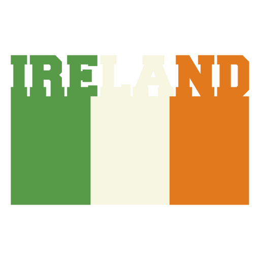 Fußballaufkleber mit Anspielung auf Irland PNG-Design