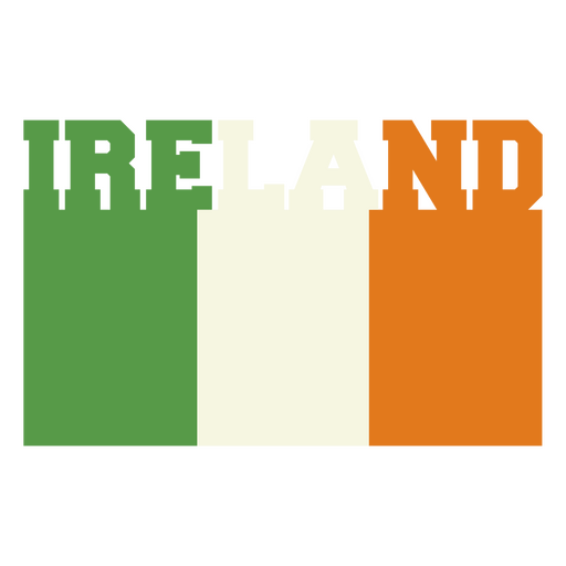 Pegatina de fútbol alusivo a Irlanda Diseño PNG