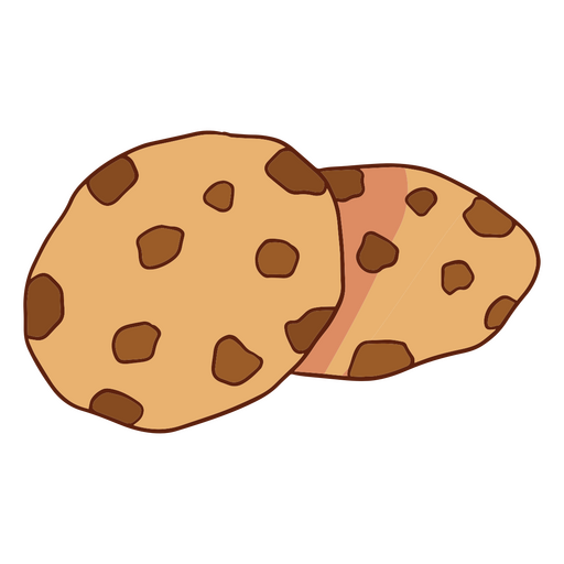 Biscoitos de chocolate de dar água na boca Desenho PNG