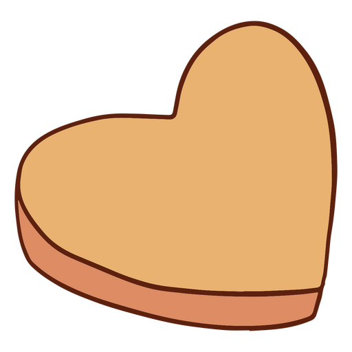 Caramelo en forma de corazón Diseño PNG