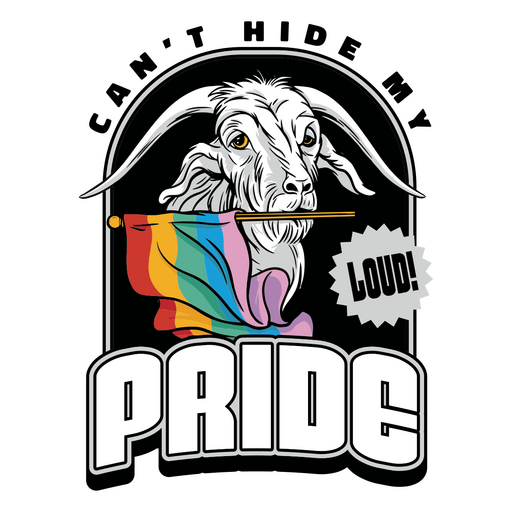 Can't hide my pride PNG Design
