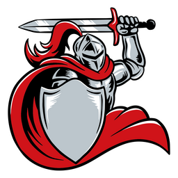 Knight Brandishing A Sword PNG & SVG Design For T-Shirts