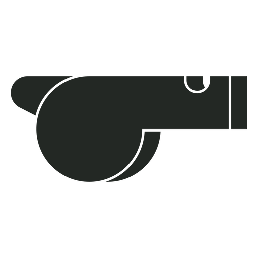 Symbol für ausgeschnittene Schiedsrichterpfeife PNG-Design