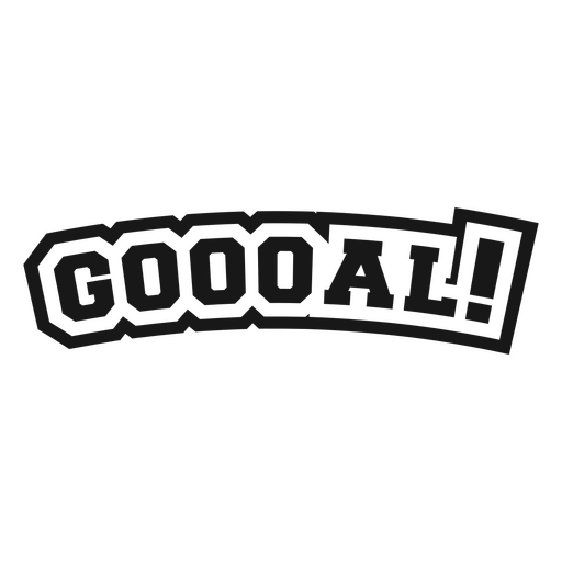 Goal word sticker PNG Design
