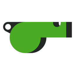 Soccer whistle green icon  PNG Design