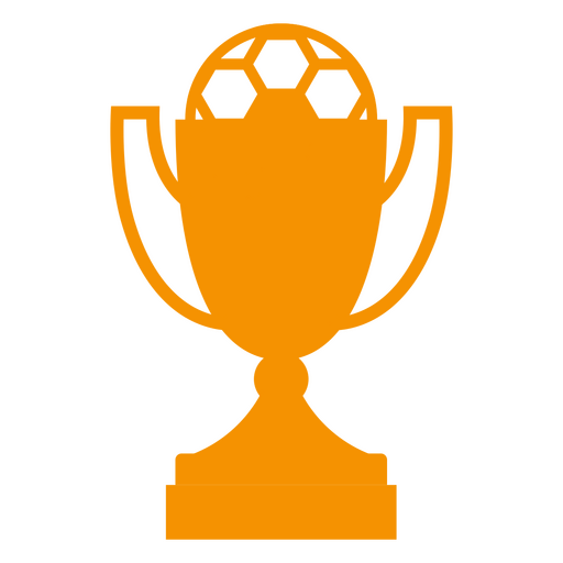 Ícone amarelo da Copa do Mundo de futebol Desenho PNG