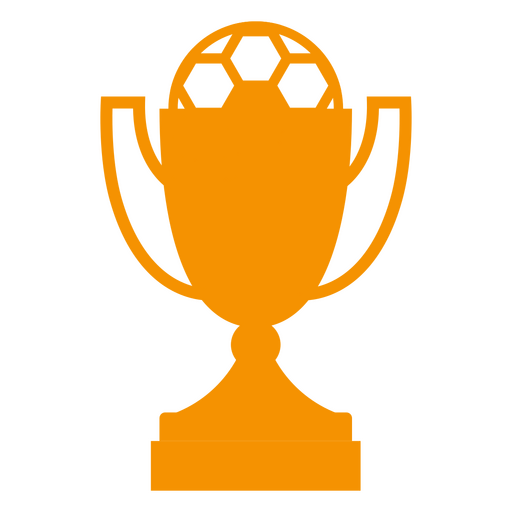 Icono amarillo de la Copa Mundial de Fútbol Diseño PNG