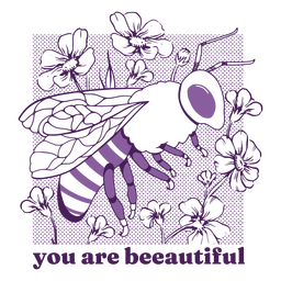 Du bist wunderschön PNG-Design