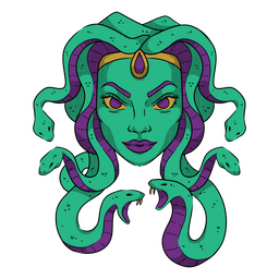 Medusa Staring Fixedly PNG & SVG Design For T-Shirts