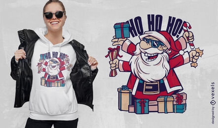 Santa smiling t-shirt design