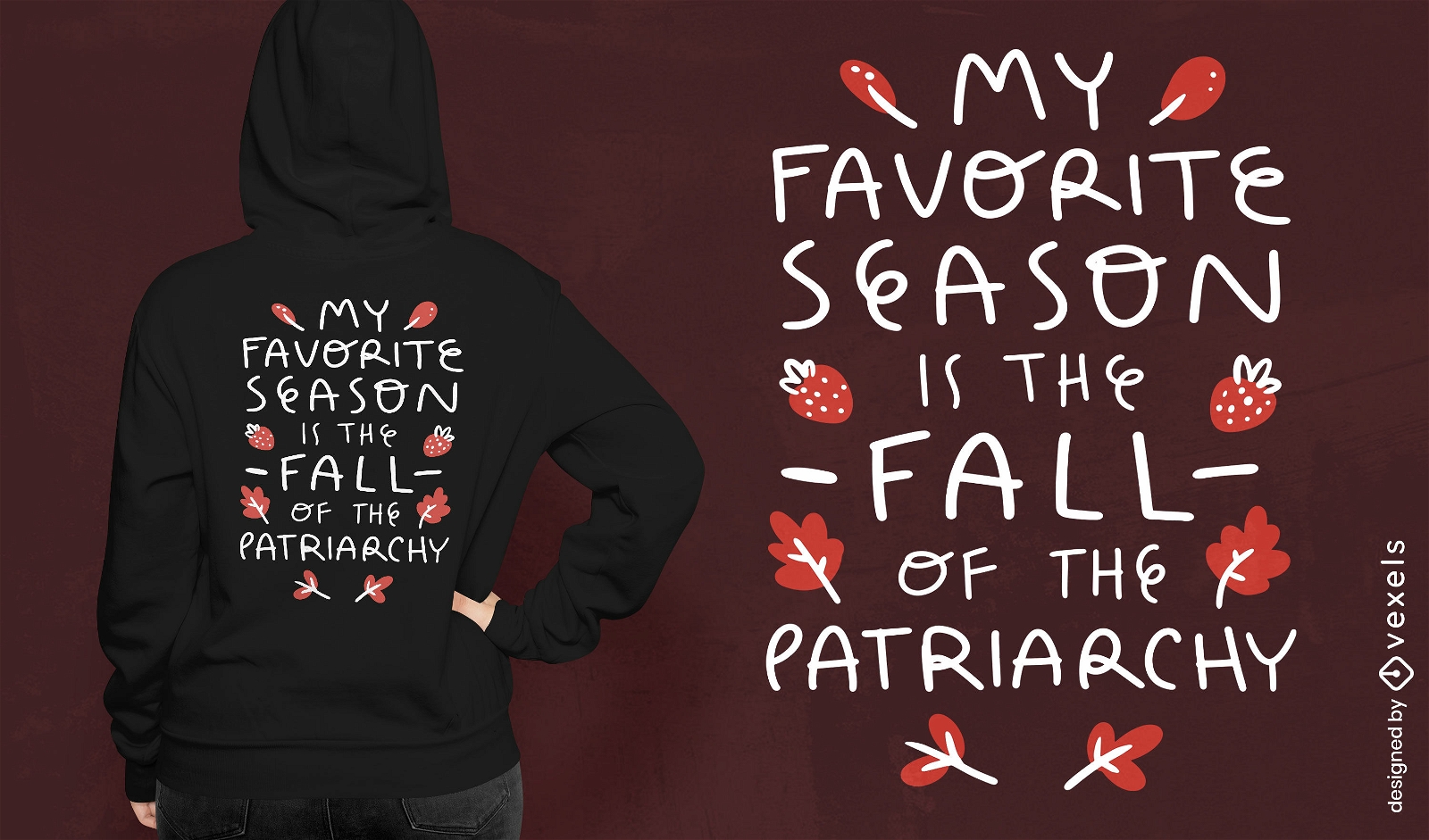 Fall of the patriarchy feminist t-shirt design