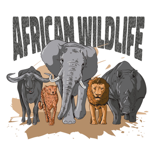 African wilde PNG Design