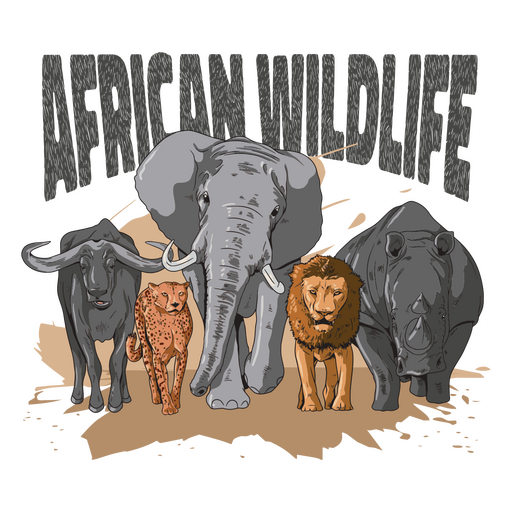 Afrikanische Wildnis PNG-Design