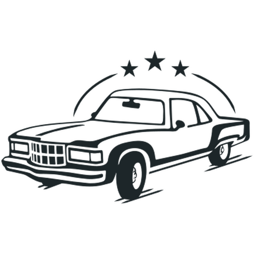 Carro com três estrelas Desenho PNG