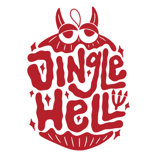 Jingle hell wordplay PNG Design