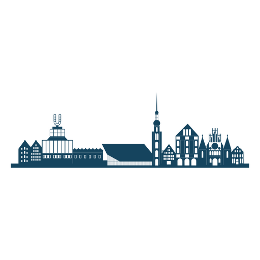 Dortmund skyline PNG Design