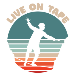 silhueta do esporte slackline Desenho PNG