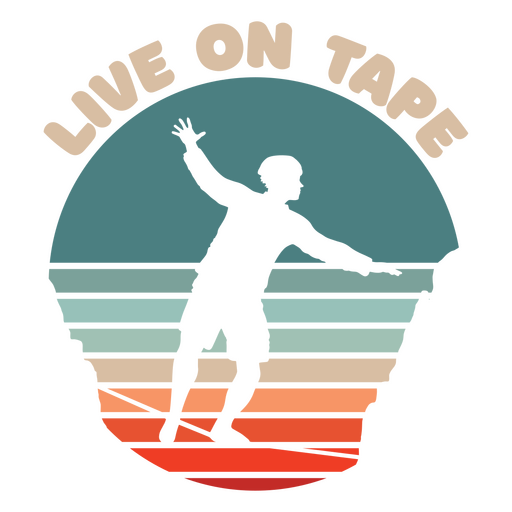 Slackline-Sport-Silhouette PNG-Design