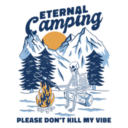 campamento eterno Diseño PNG