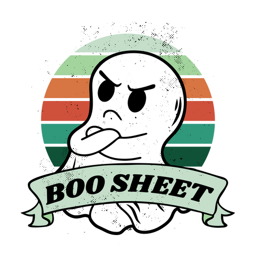 Angry ghost crossing its arms PNG Design