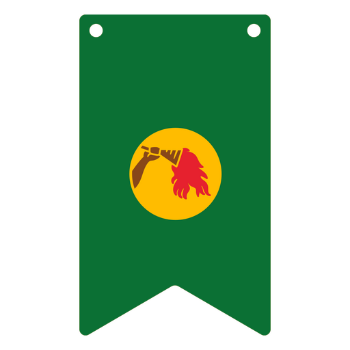 Bandera nacional de Zaire Diseño PNG