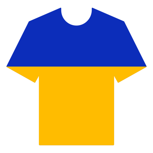 Ukraine-Fußballtrikot PNG-Design