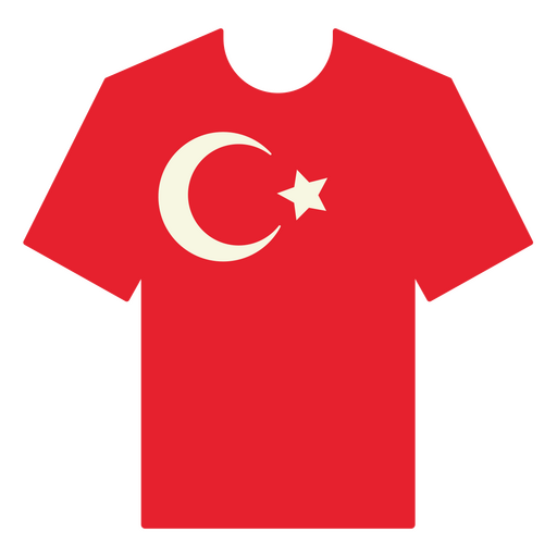 Camiseta de f?tbol de Turqu?a Diseño PNG