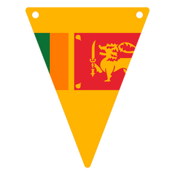 Sri Lanka Triangular Flag PNG & SVG Design For T-Shirts