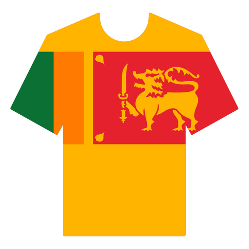 Sri Lanka Fußballtrikot PNG-Design