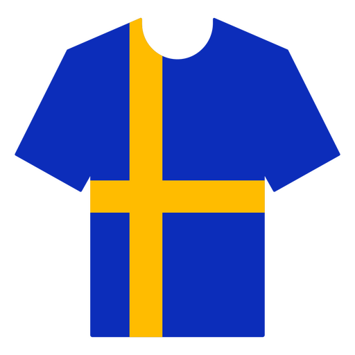 Sweden soccer jersey PNG Design