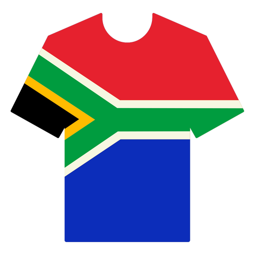 camisa de futebol da áfrica do sul Desenho PNG