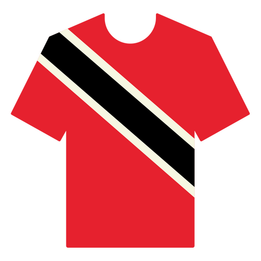 Trinidad und Tobago Fu?balltrikot PNG-Design