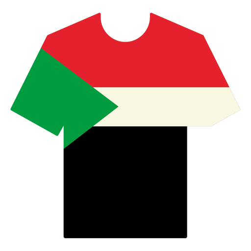 Camiseta de fútbol de Sudán Diseño PNG