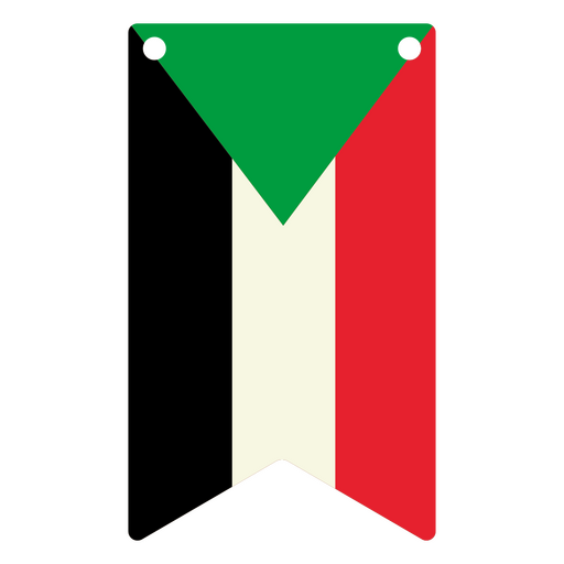 Bandera nacional de Sudán Diseño PNG