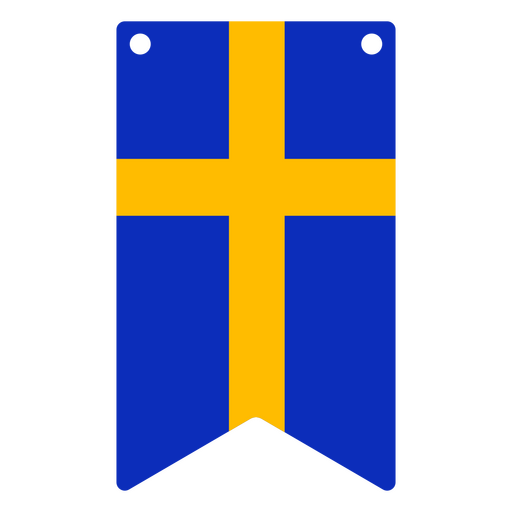 Bandeira nacional da Suécia Desenho PNG