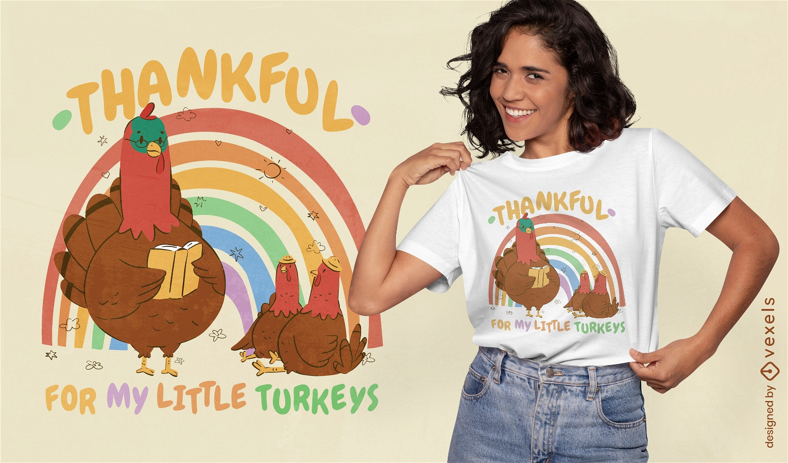 Little turkeys t-shirt design