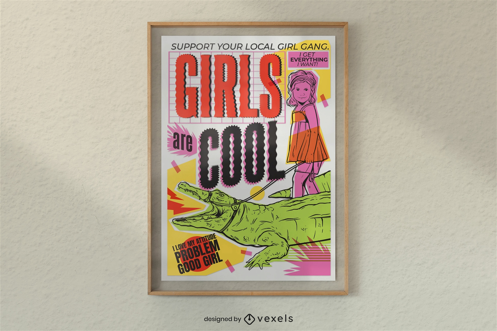 Girls are cool poster design