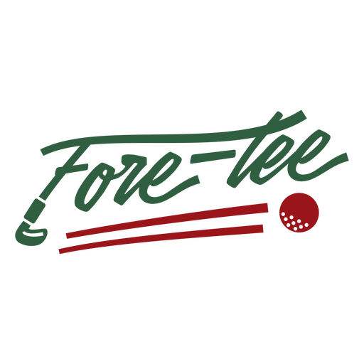 Fore-tee PNG Design