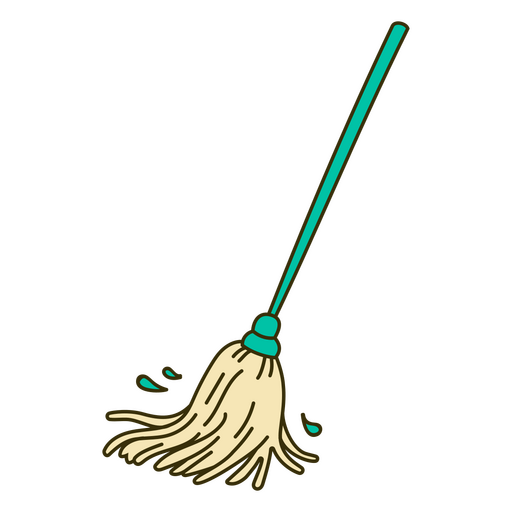 Housekeeping mop PNG Design