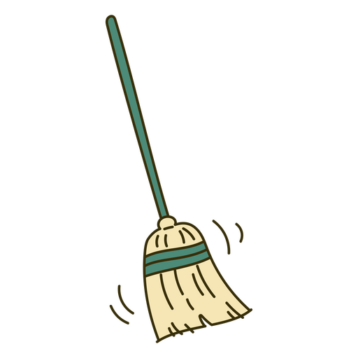 Housekeeping broom PNG Design