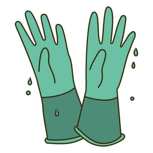 guantes de limpieza Diseño PNG