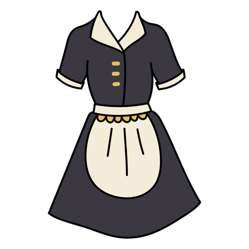 Uniforme de empregada doméstica Desenho PNG