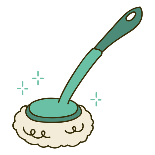 Sponge scrubber with handle PNG Design