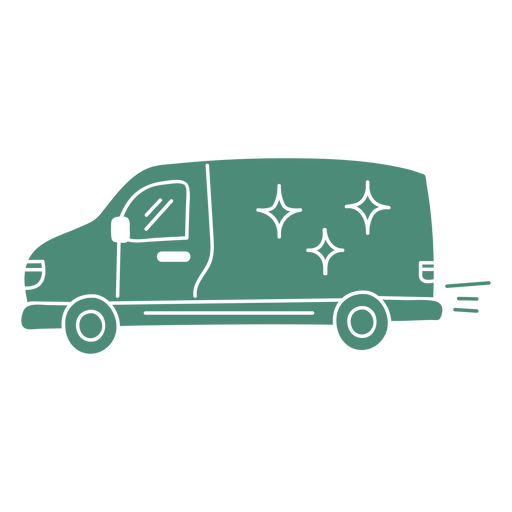 Icono de coche de servicio de limpieza Diseño PNG