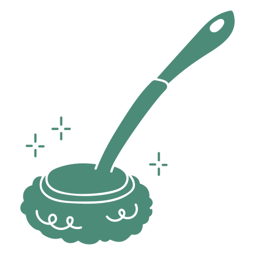 Icono de fregadora de cocina con mango de limpieza Diseño PNG