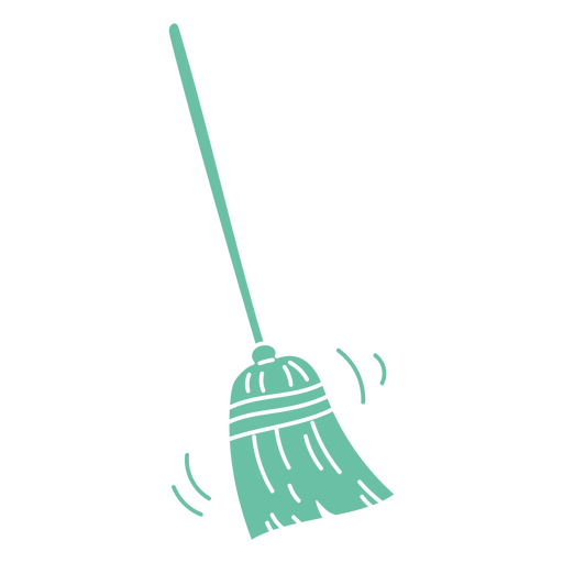 Ícone de vassoura de limpeza Desenho PNG