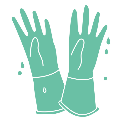 Icono de guantes de limpieza Diseño PNG