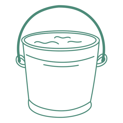 Facility cleaning bucket icon PNG Design